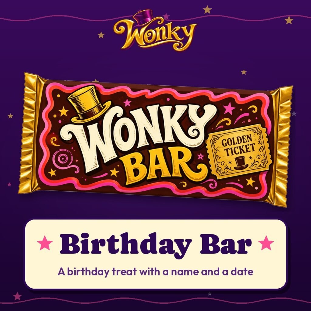 Birthday Bar – The Wonky Factory
