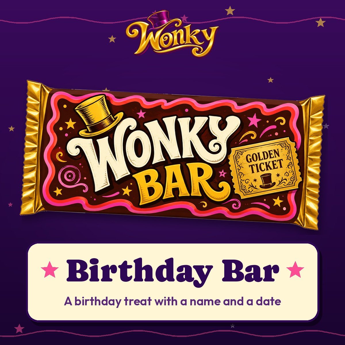 Birthday Bar – The Wonky Factory